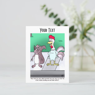 Why Do Squirrels Cross Roads Postcard