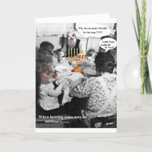 Why do you need a dreidel for the soup? Ladle papa Holiday Card