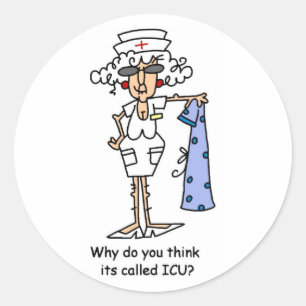 Why do you think it's called ICU? Classic Round Sticker