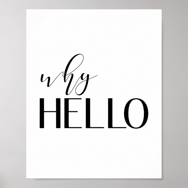 Why Hello Poster (Front)