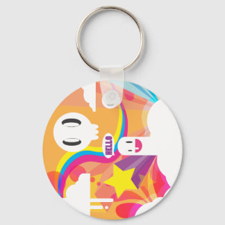 Why hello there! key ring
