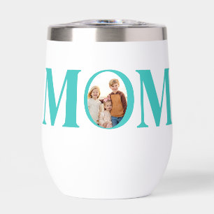 Why I Like Wine Personalised Photo Mum Turquoise