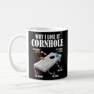 Why I Lose At Cornhole Coffee Mug