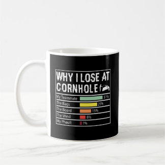 Why I Lose At Cornhole Cornhole Champion Player Coffee Mug