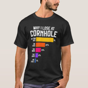 Why I Lose At Cornhole Humour Toss Like A Boss T-Shirt