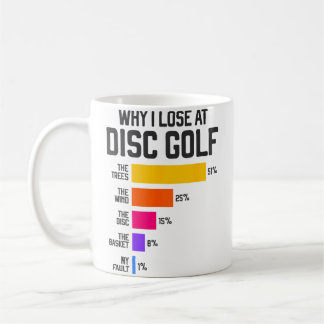 Why I Lose At Disc Golf Funny Frisbee Excuses Coffee Mug