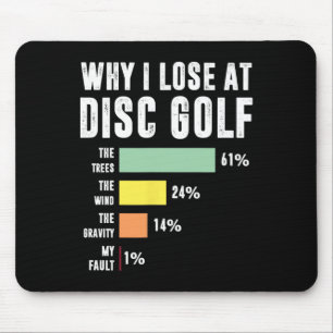 Why I Lose At Disc Golf, Funny Frolf Player Mouse Pad
