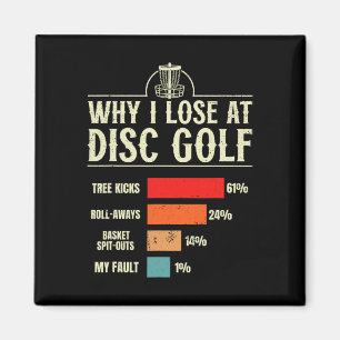 Why I Lose At Disc Golf Funny Magnet