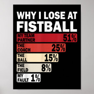 Why I Lose At Field Hockey Funny My Fault Poster