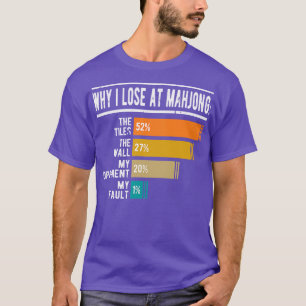 Why I Lose At Mahjong Funny Mah Jongg T-Shirt