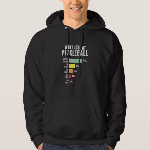 Why I Lose At Pickleball Pickleball Player 1 Hoodie