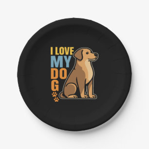 Why I Love My Dog – Heartwarming Design Celebrati Paper Plate