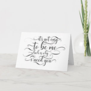 Why I Need You - Funny Bridesmaid Proposal Card