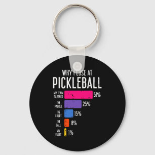 Why lose at pickleball funny pickle ball women men key ring