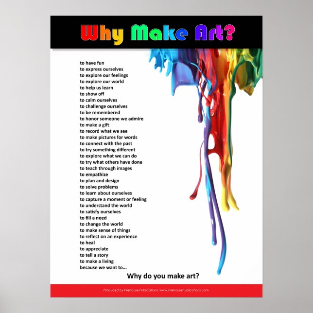 Why Make Art? Poster (Front)