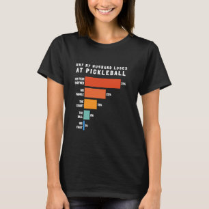 Why My Husband Loses At Pickleball Funny Chart Gif T-Shirt