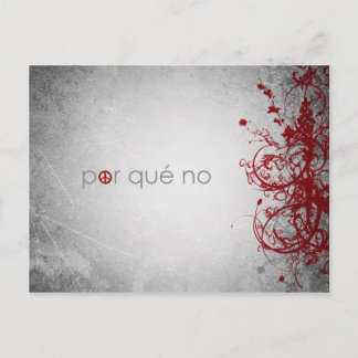 why not peace - spanish postcard