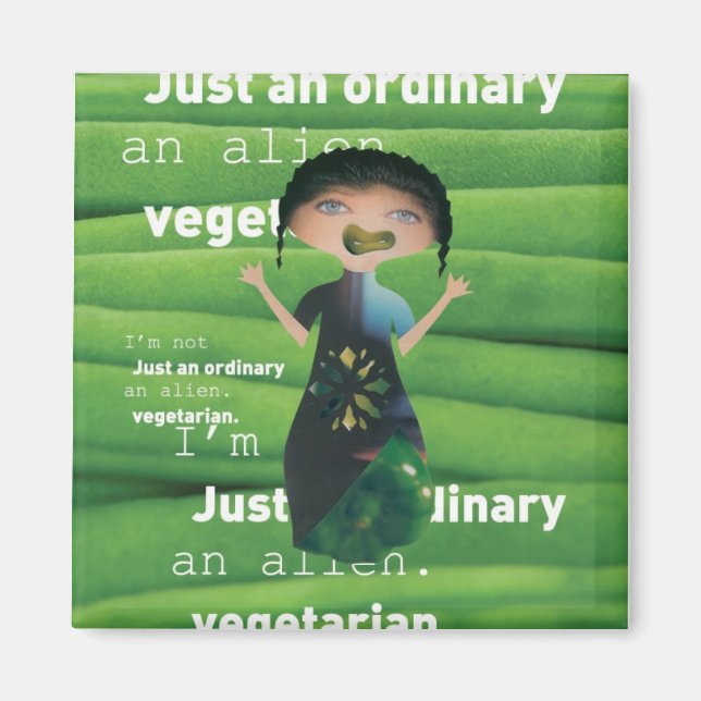 Why not vegetarian magnet (Front)