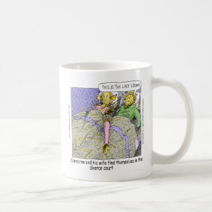 Why Scarecrows Divorce Funny Coffee Mug