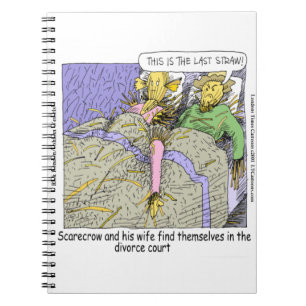 Why Scarecrows Divorce Funny Notebook