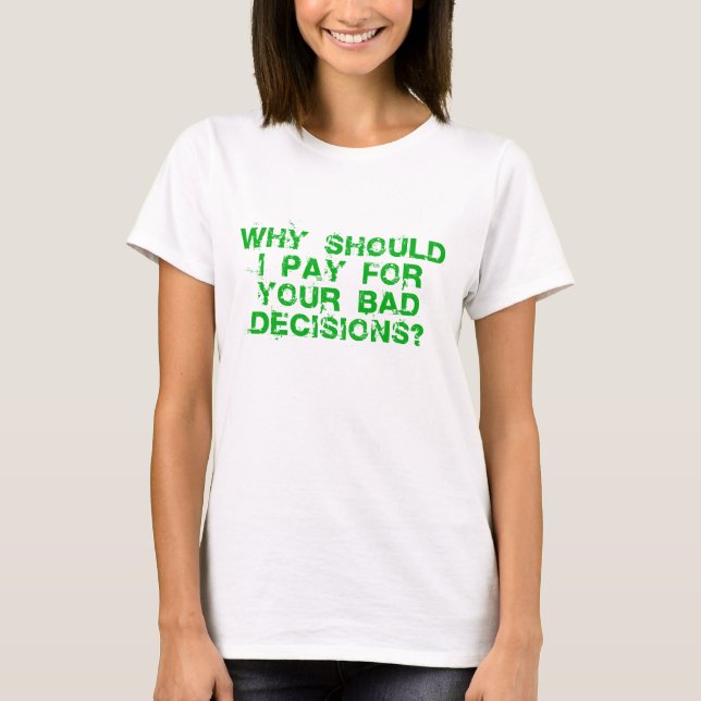 Why Should I Pay Ladies Spaghetti Fitted Top (Front)