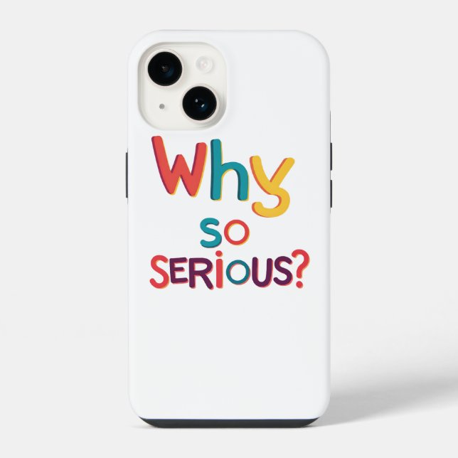 Why So Serious? iPhone Case (Back)