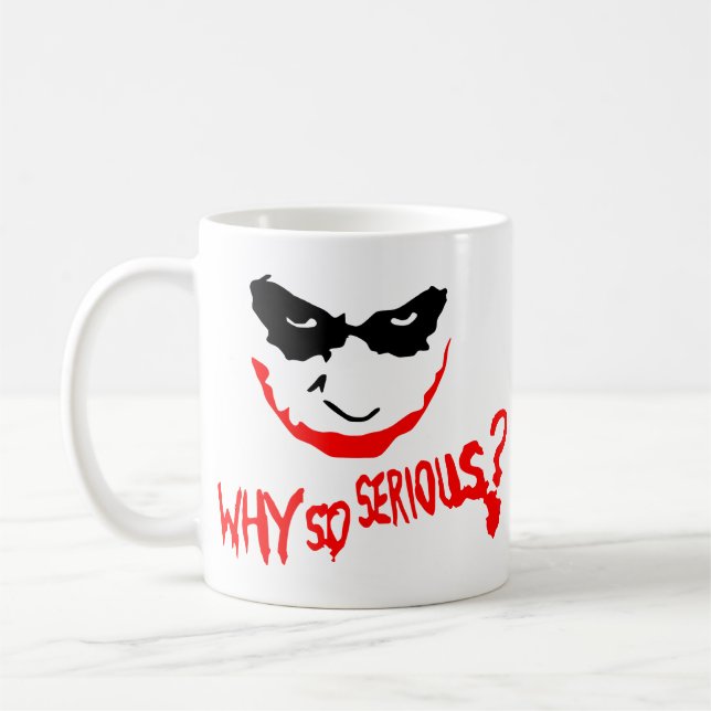 Why So Serious? Man Coffee Mug (Left)