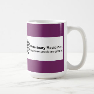 Why Veterinary Medicine? 15 oz.Fuchsia Striped Mug
