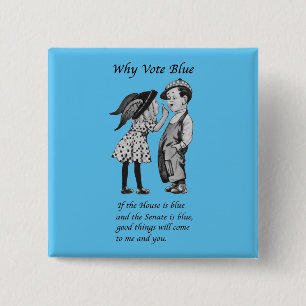 Why Vote Blue in 2022 Button