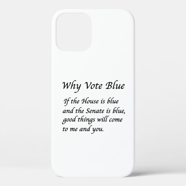 Why Vote Blue in 2022 Case-Mate iPhone Case (Back)