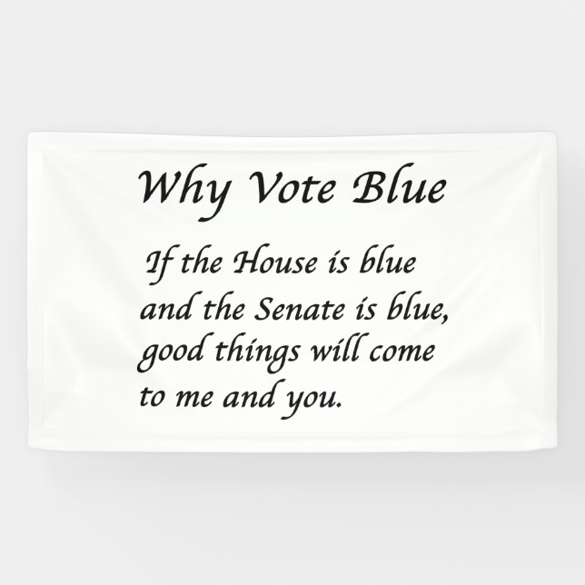 Why Vote Blue in 2026 Banner (Horizontal)