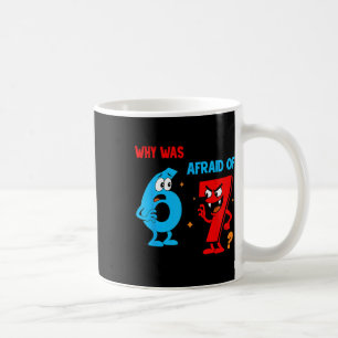 Why Was 6 Afraid Of 7 Funny Six Seven Meme Gen Alp Coffee Mug