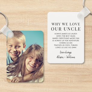 Why We Love Dad Photo Key Ring