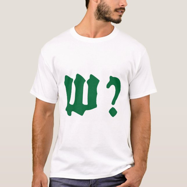 why where when who T-Shirt (Front)