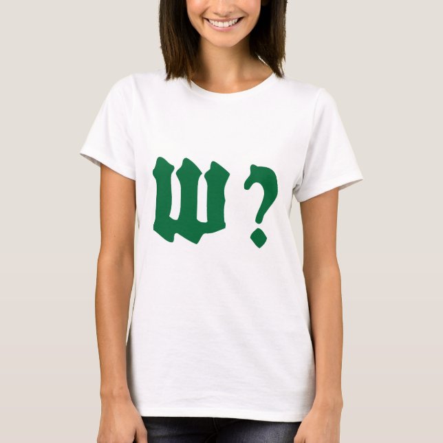 why where when who T-Shirt (Front)