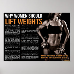 Why Women Should Lift Weights Poster