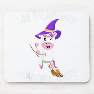 Why Yes Actually I Can Drive A Stick Woman Hallowe Mouse Pad