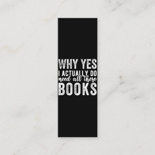 Why Yes, I Actually Do Need All These Books Loyalty Card