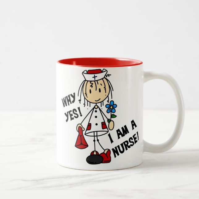 Why Yes I am a Nurse Two-Tone Coffee Mug (Right)