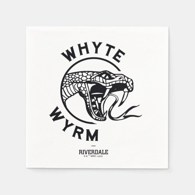 Whyte Wyrm Logo Napkin (Front)