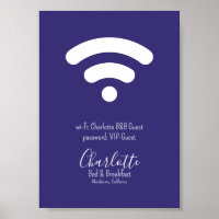 Wi-Fi Access Modern Simple Purple White