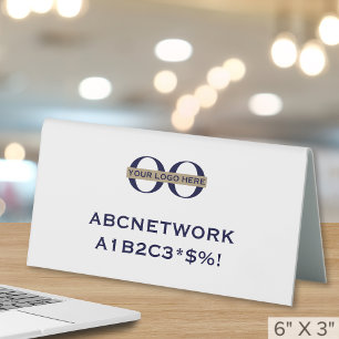 Wi-Fi Network Business Logo Display Sign