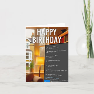 Wi-Fi Networks Birthday Greetings Card