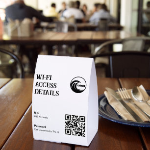 Wi-Fi QR Code Foam Board   Scan to Connect