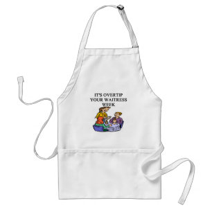 wiatress tipping joke standard apron