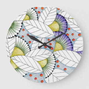 Wibrant Winter Large Clock