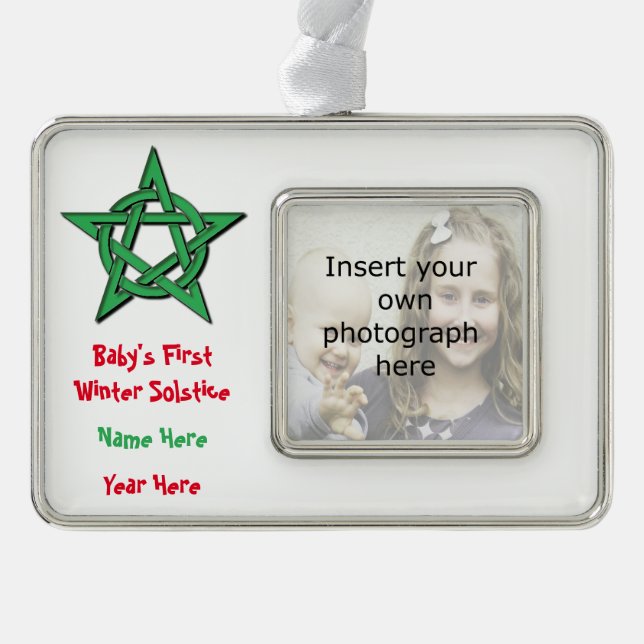 Wicca Baby's 1st Winter Solstice Keepsake Ornament (Front)