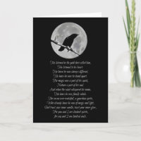 Wicca Inspired Happy Birthday Poem Raven and Moon