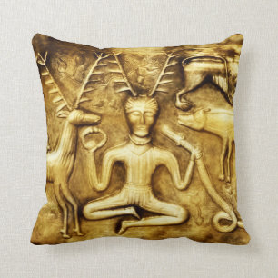 Wicca Rustica: Gundestrup Cauldron Cernunnos Cushion