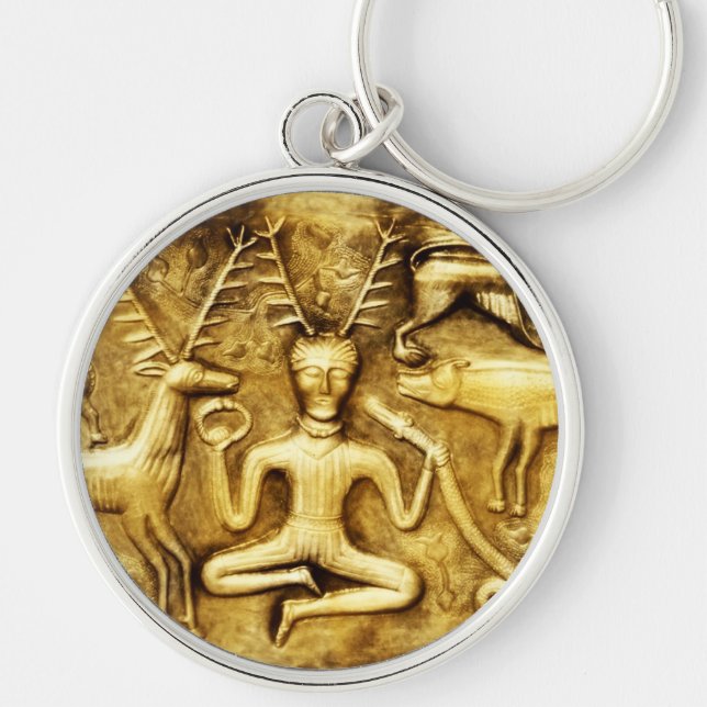 Wicca Rustica: Gundestrup Cauldron Cernunnos Key Ring (Front)